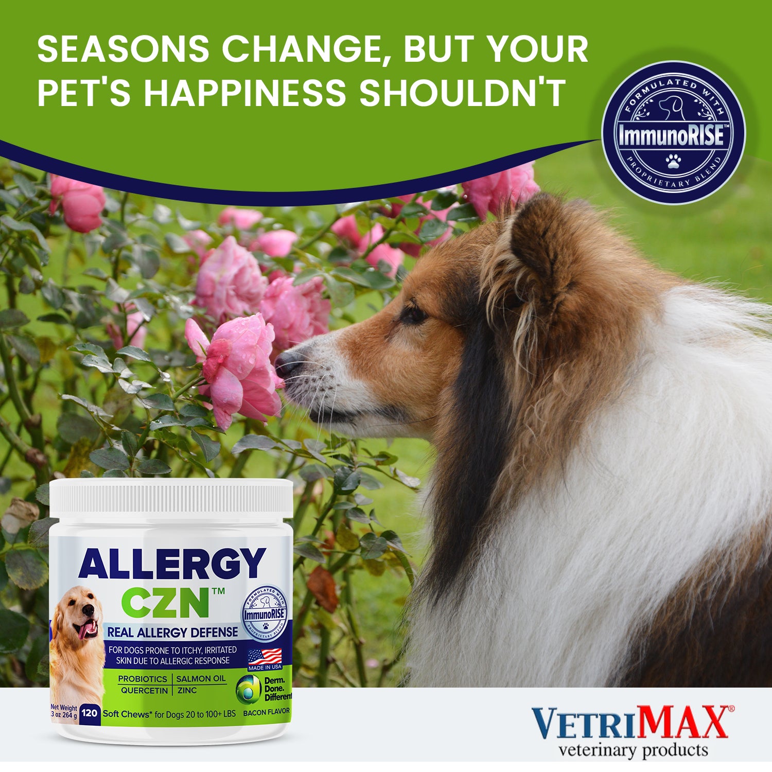 Allergy CZN™ with ImmunoRISE™ Seasonal Allergy Defense for Dogs